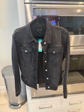 Project Social T Black Washed Denim Jacket - Women's Jean Jacket